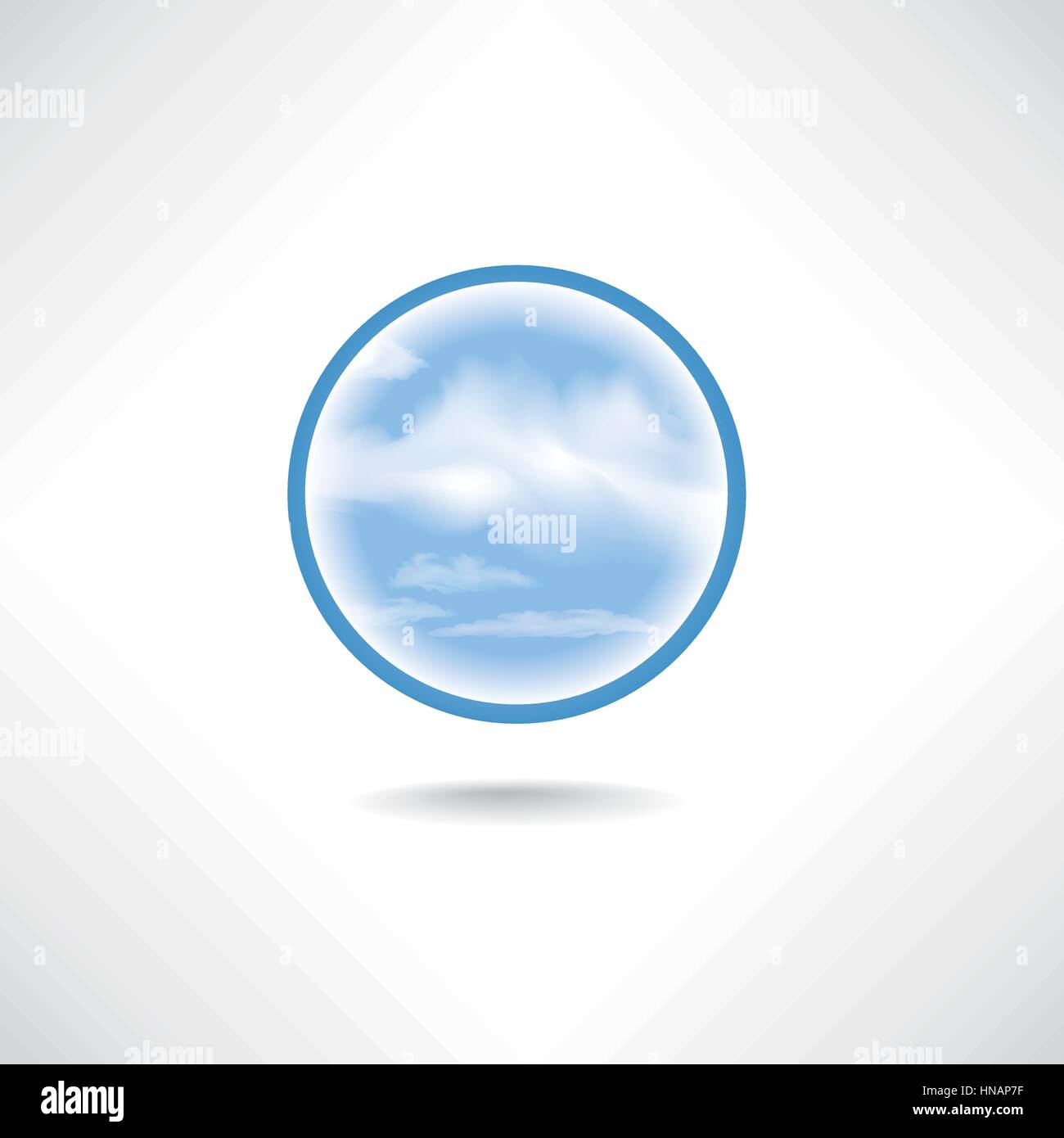Cloud icon. i-cloud button Stock Vector