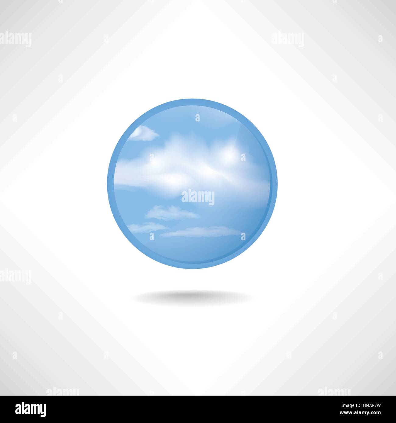 Cloud icon. i-cloud button Stock Vector