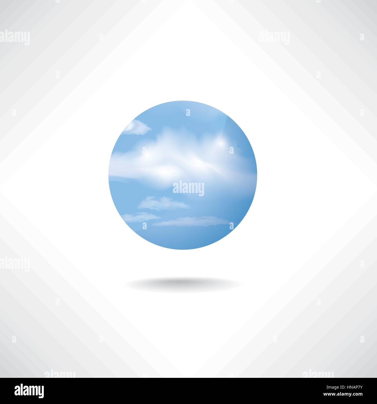 Cloud icon. i-cloud button Stock Vector