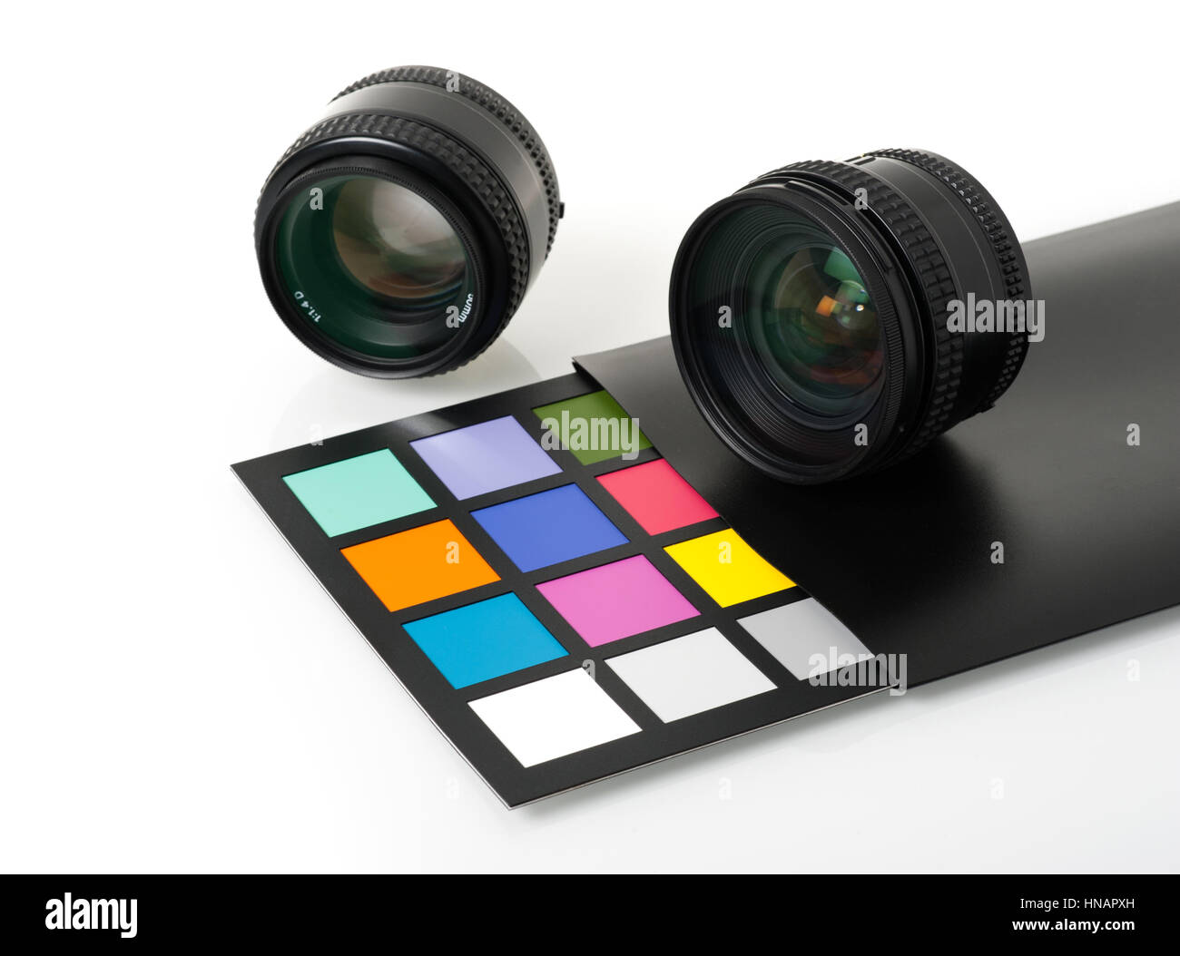 camera color correction, equipment for professional photographer Stock