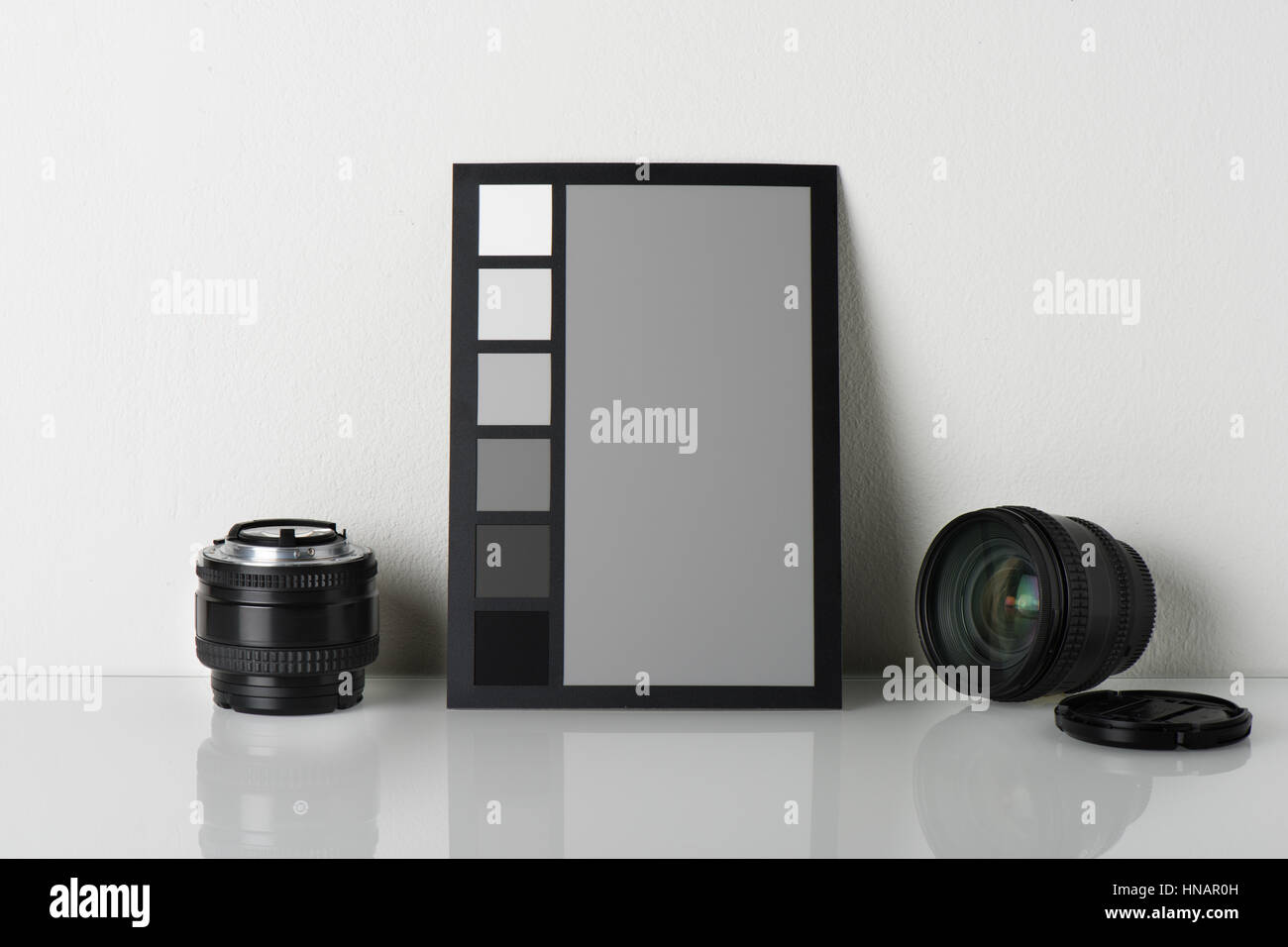 camera color correction, equipment for professional photographer Stock