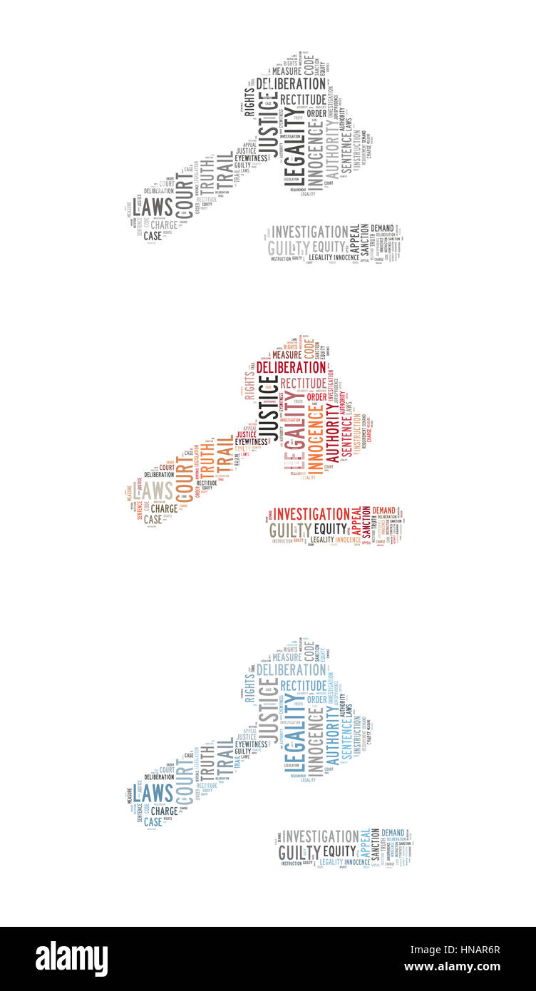 Word cloud featuring concepts referred to laws and justice Stock Photo ...