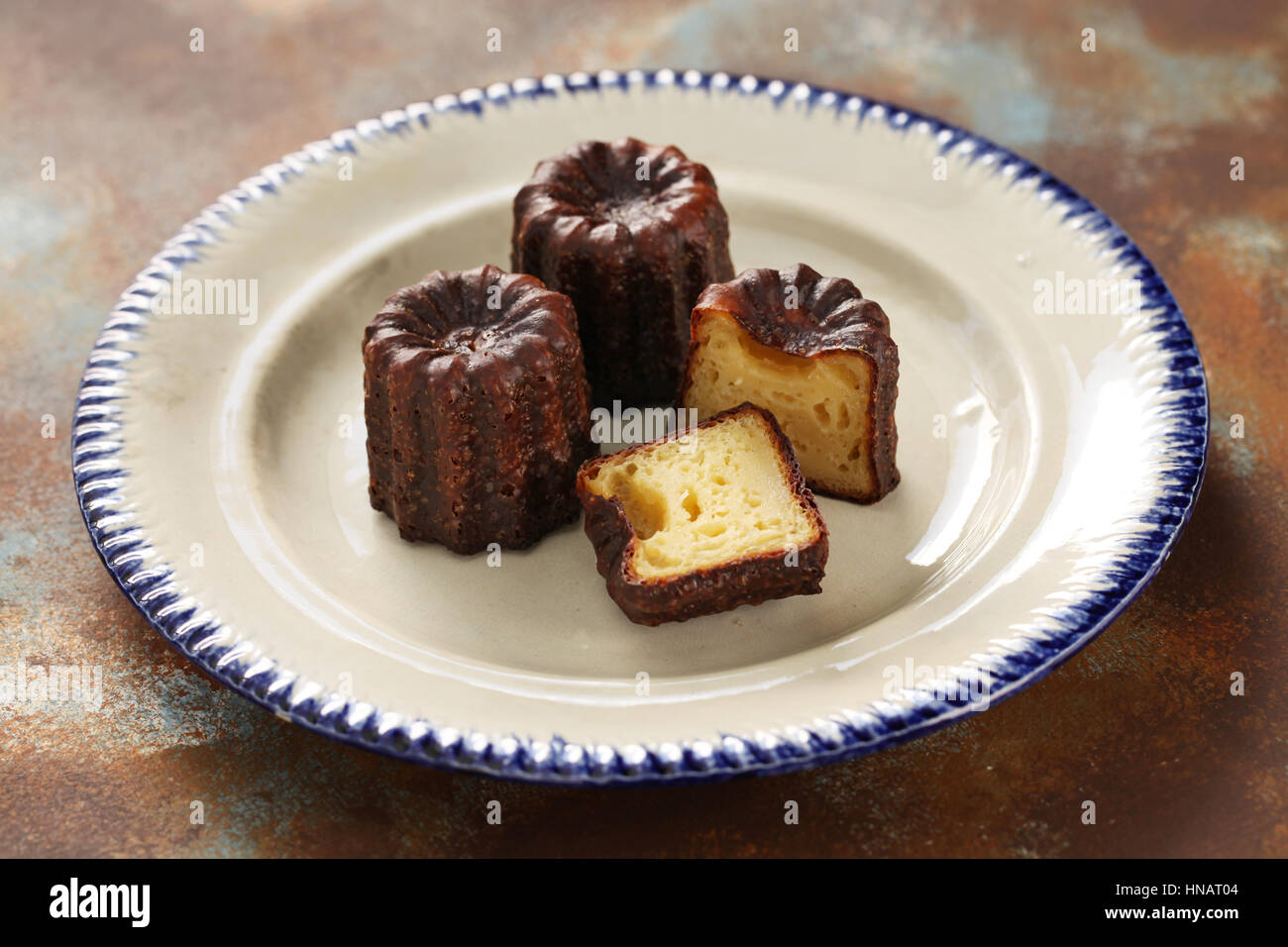 cannele de bordeaux, french traditional custard dessert Stock Photo Alamy