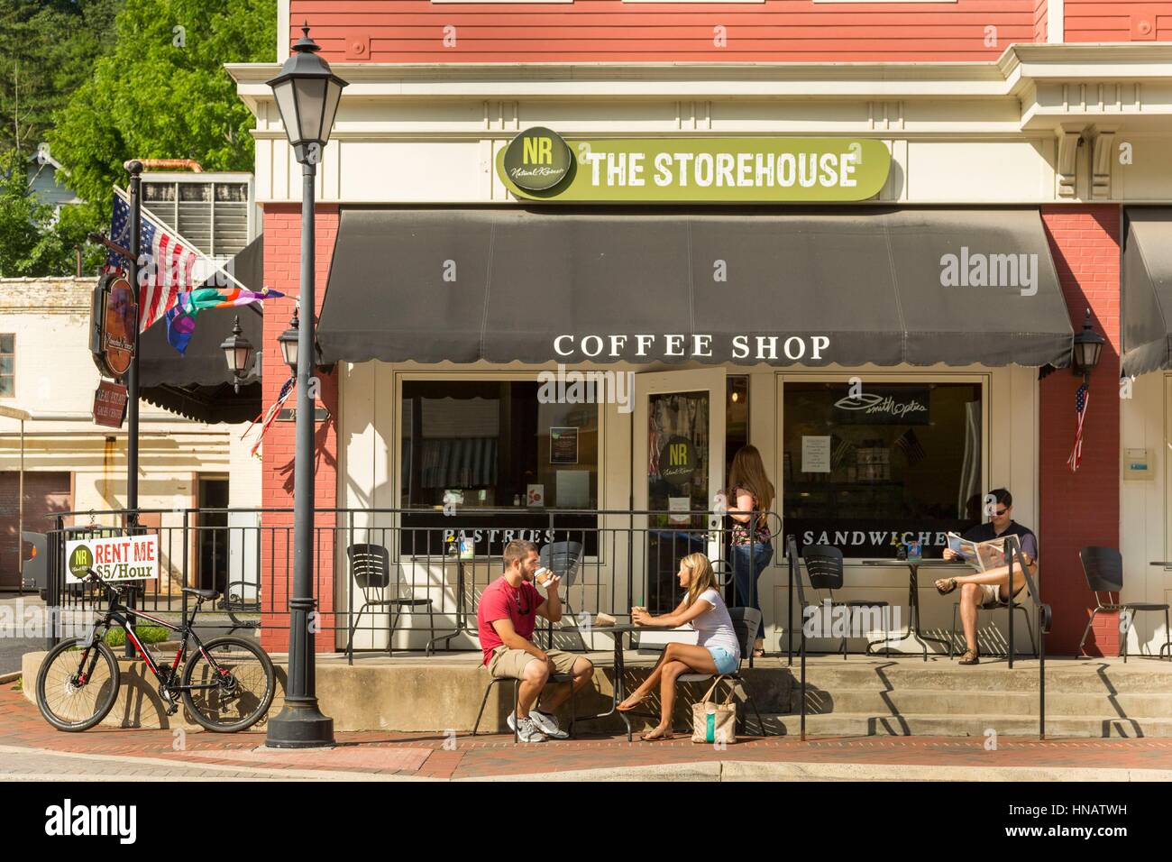 Coffee shop on Main Street adjacent to Homestead Resort, Hot Springs