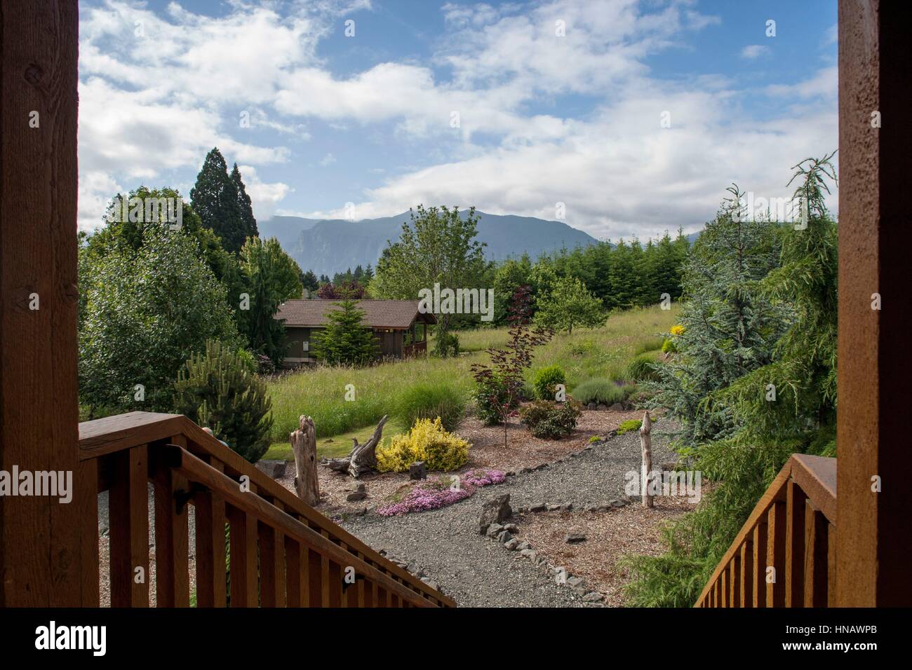 Daytime Exterior Of Luxury Cabin Sunny Day Stock Photos Daytime
