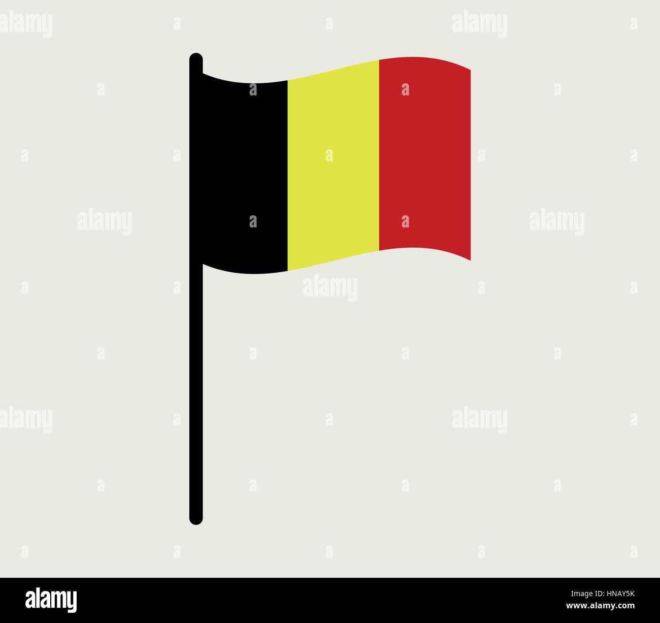 icon flag of belgium illustrated in vector on white background Stock ...