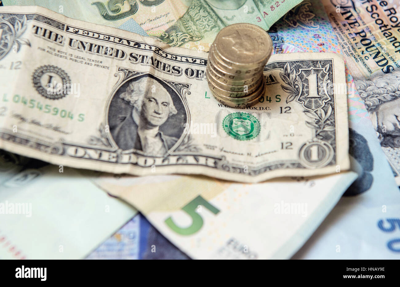 dollor pound exchange rate Stock Photo - Alamy