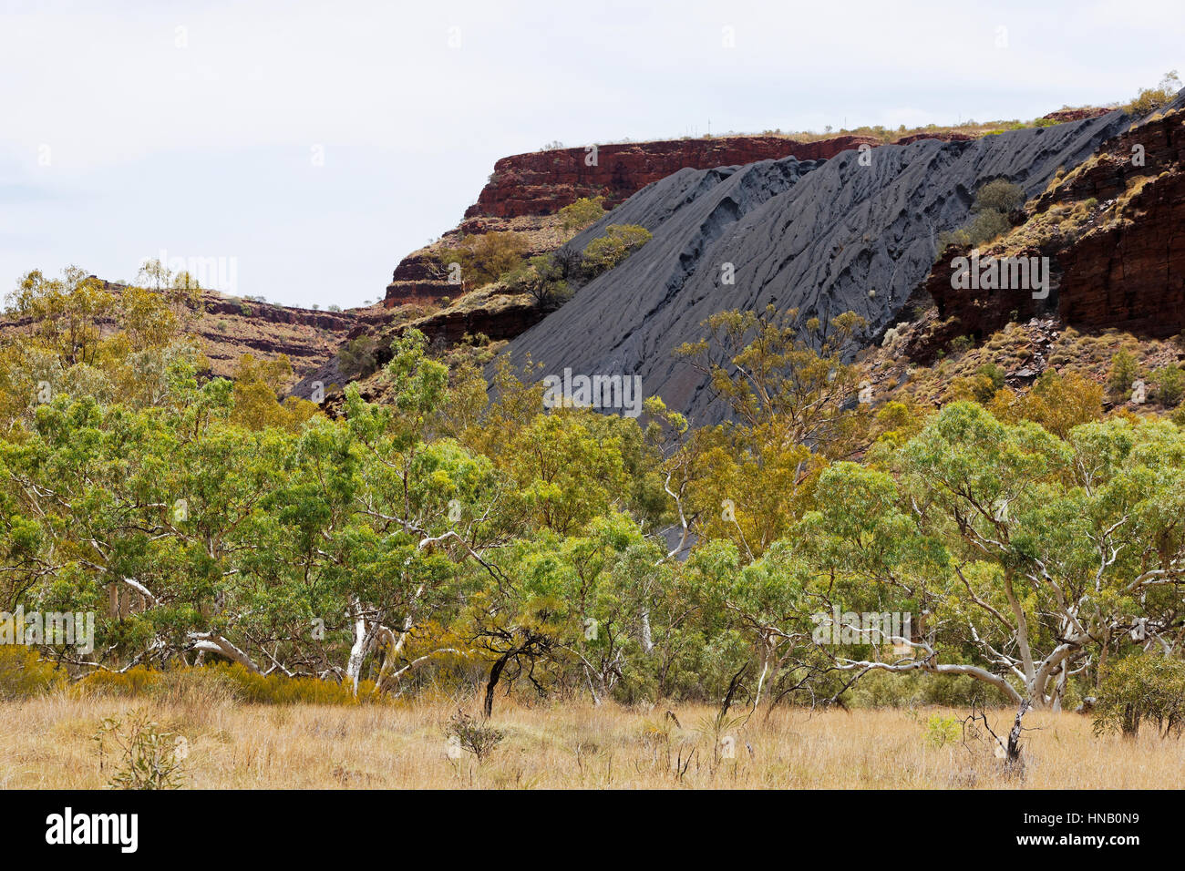 Asbestos tailings dump, Witenoom, Pilbara, Western Australia Stock