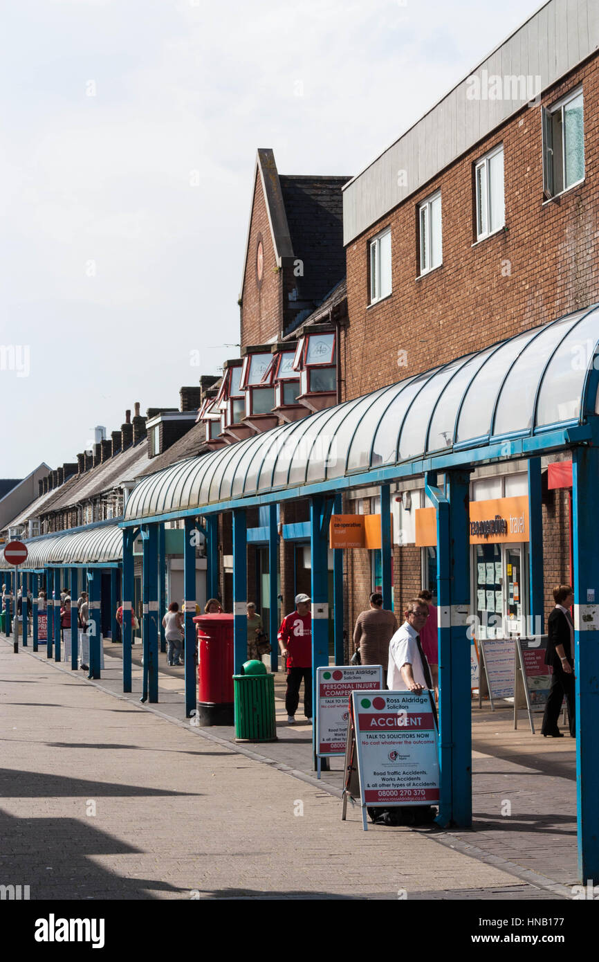 Station Road, Port Talbot. Stock Photo