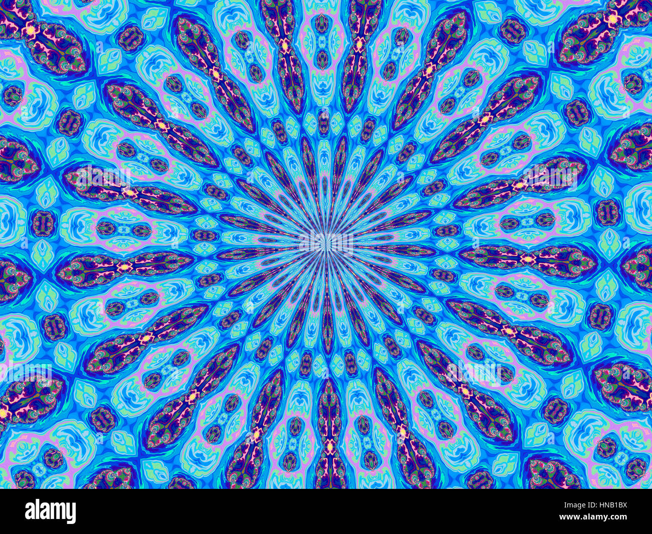 Kaleidoscope Mandala Illustration Stock Photo