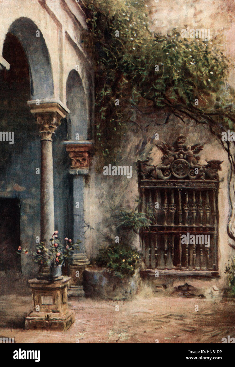 Casa de Pilatos; Seville; Spain; circa 1900 Stock Photo