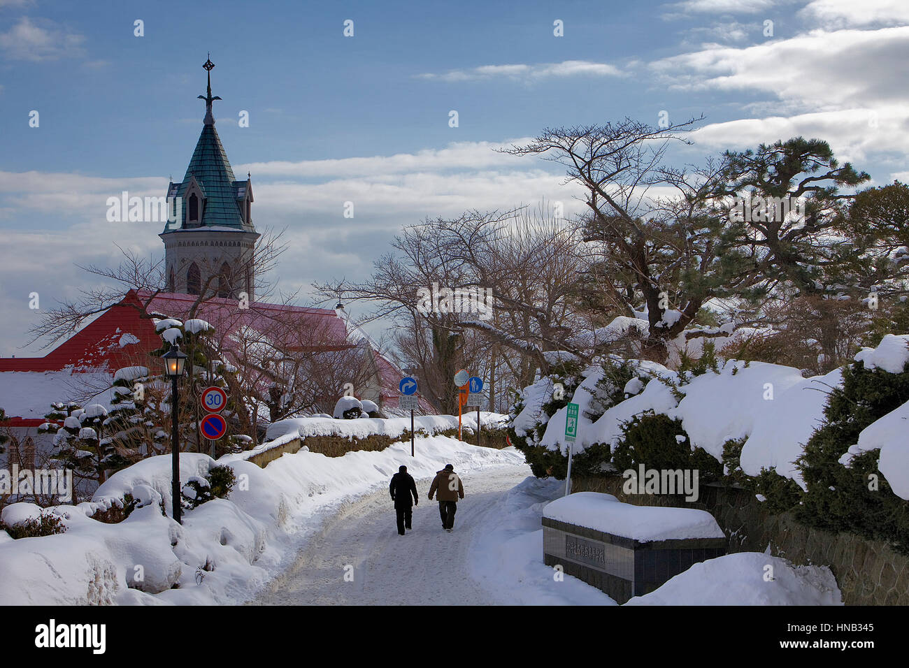 Roman Catholic Church ,Motomachi district,Hakodate,Hokkaido,Japan Stock Photo
