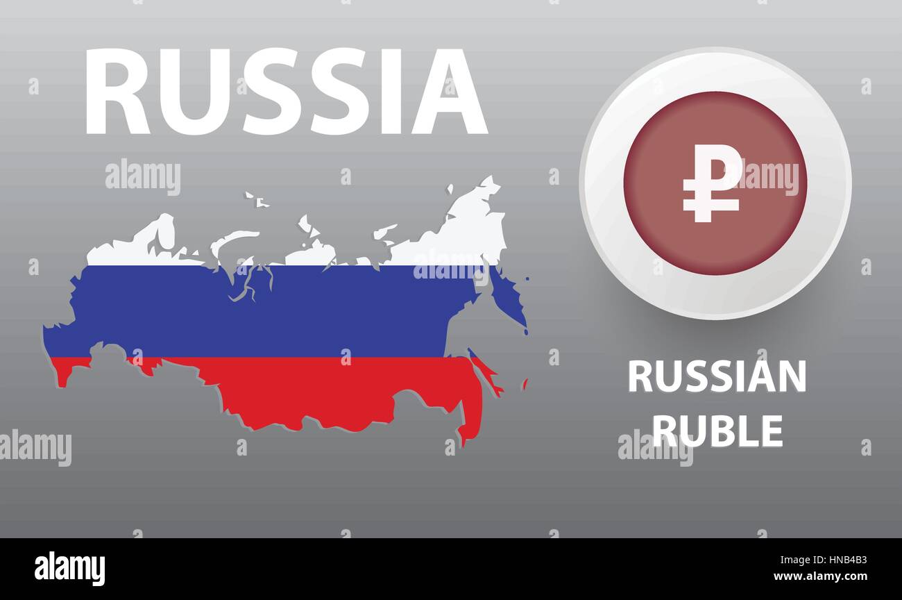 Russia flag, map and button Stock Vector by ©cobalt88 2493307