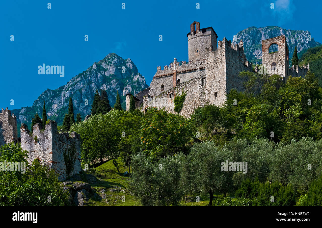 Italy Trentino Alto Adige Sabbionara d’Avio castle Stock Photo