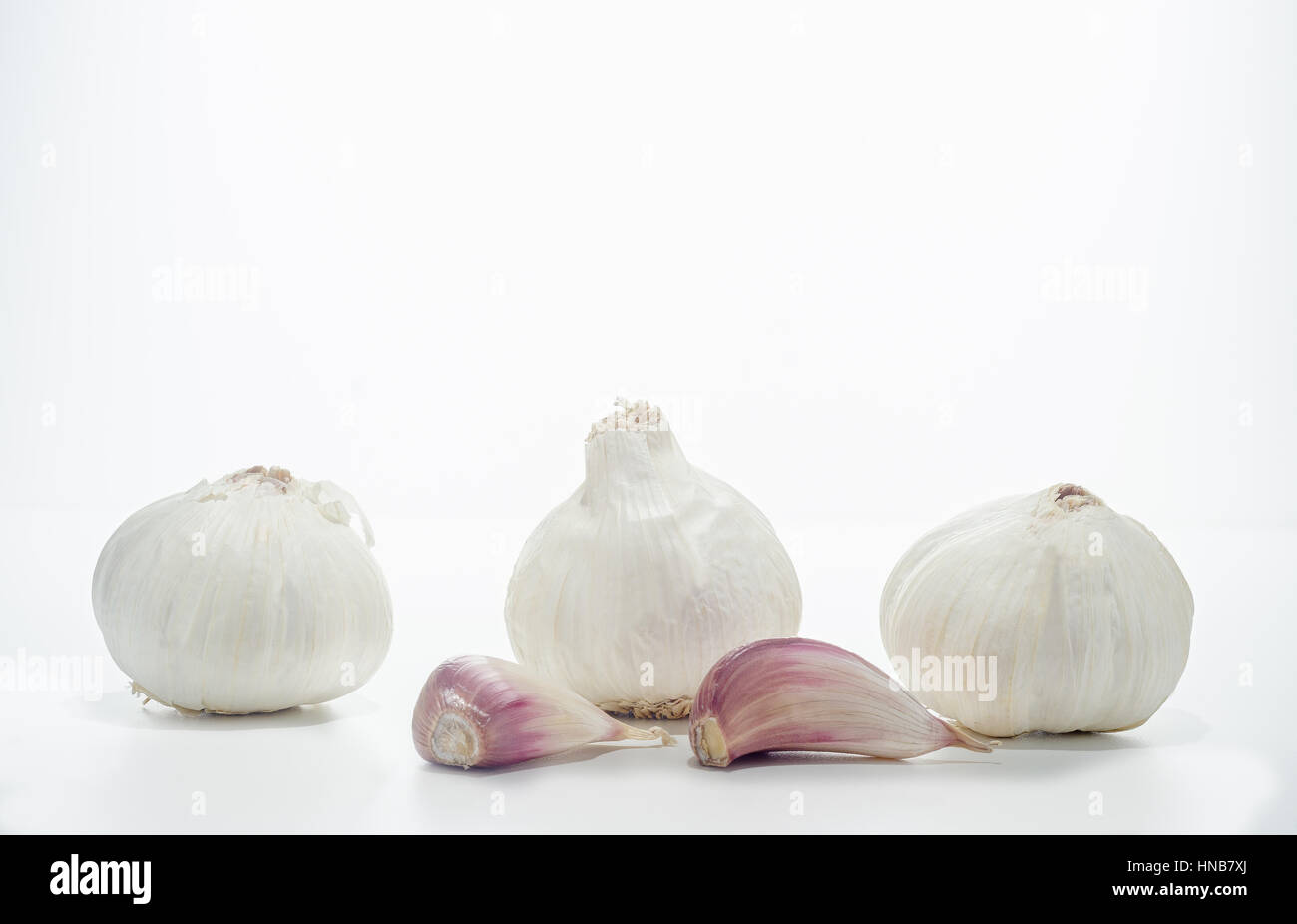 Garlic isolated on white background Stock Photo