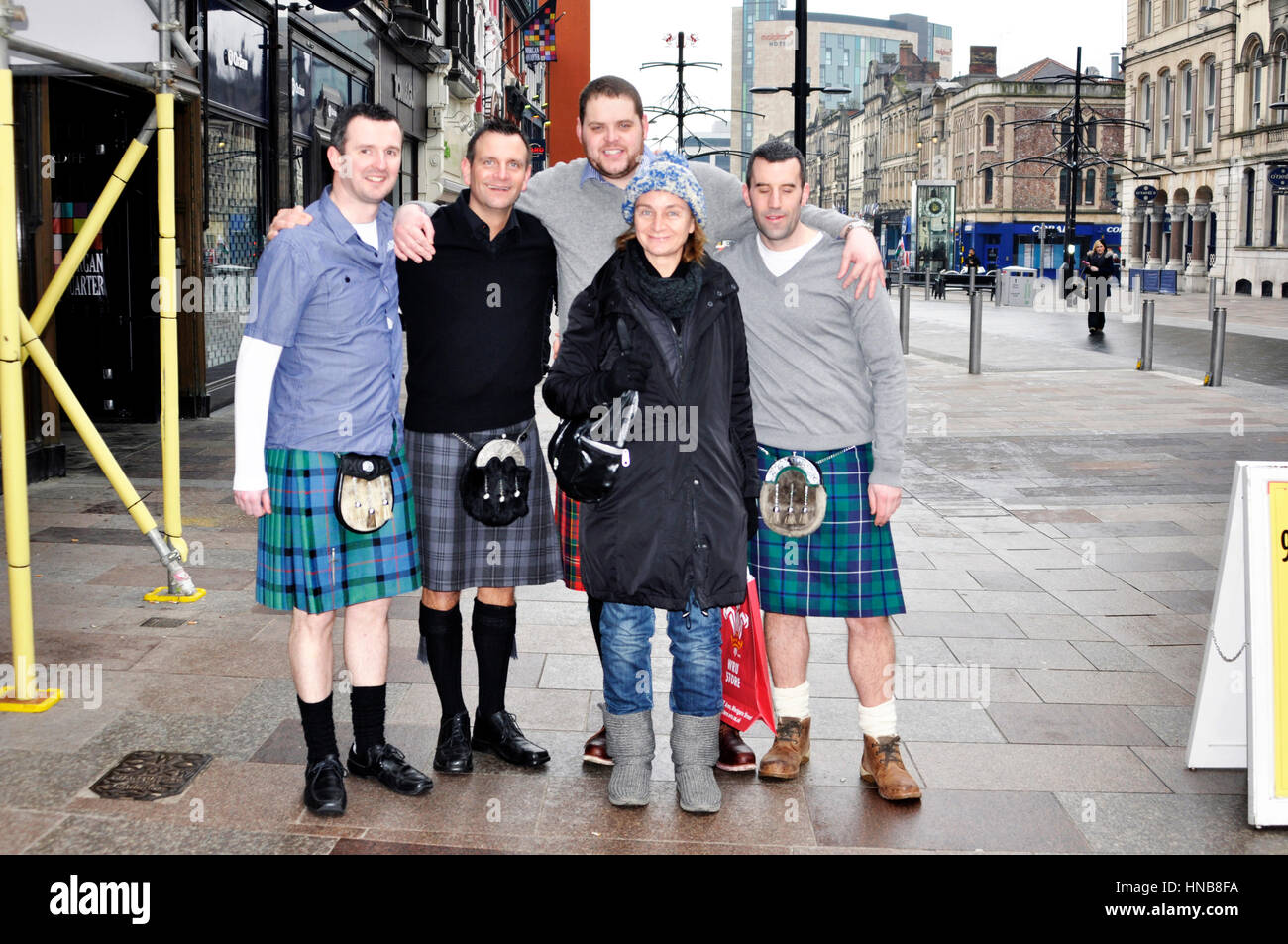 cardiff city. street, wales Stock Photo - Alamy