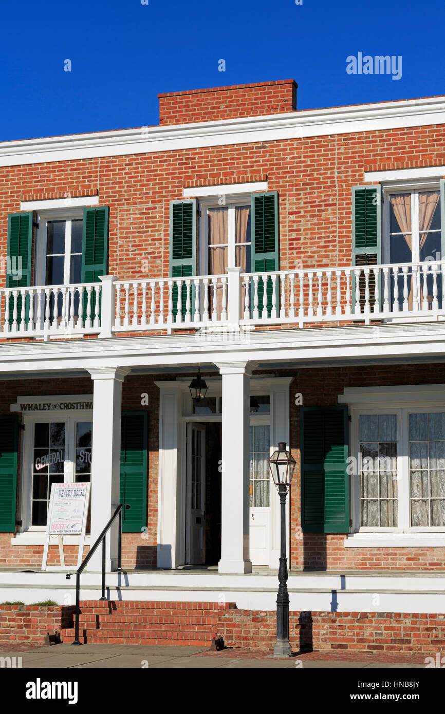 Whaley House Museum, Old Town, San Diego, California, USA Stock Photo