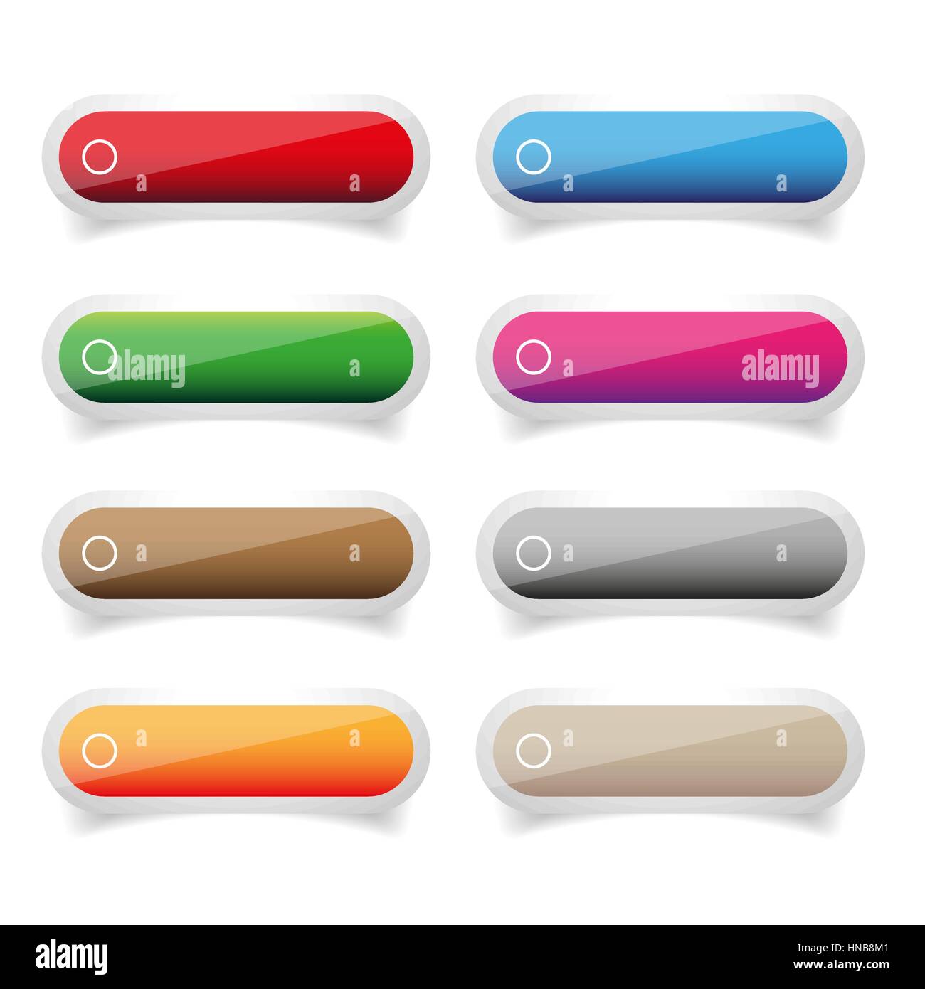 Empty vector glossy button Stock Vector Image & Art - Alamy