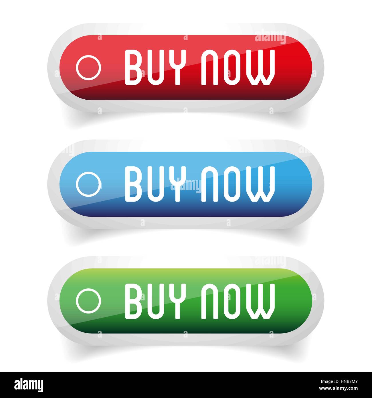 Buy Now button set Stock Vector