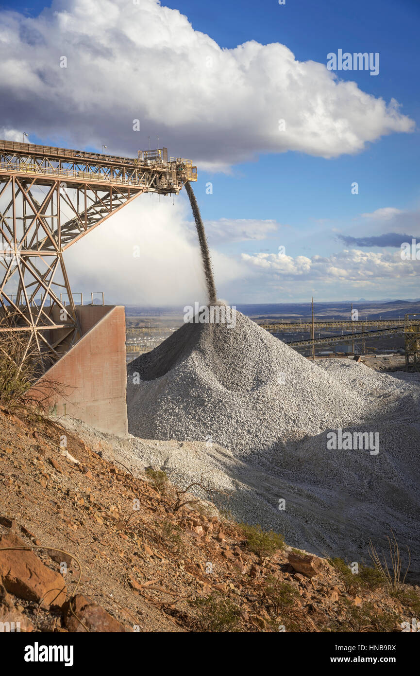 Quarry Mine Stacker Stock Photo