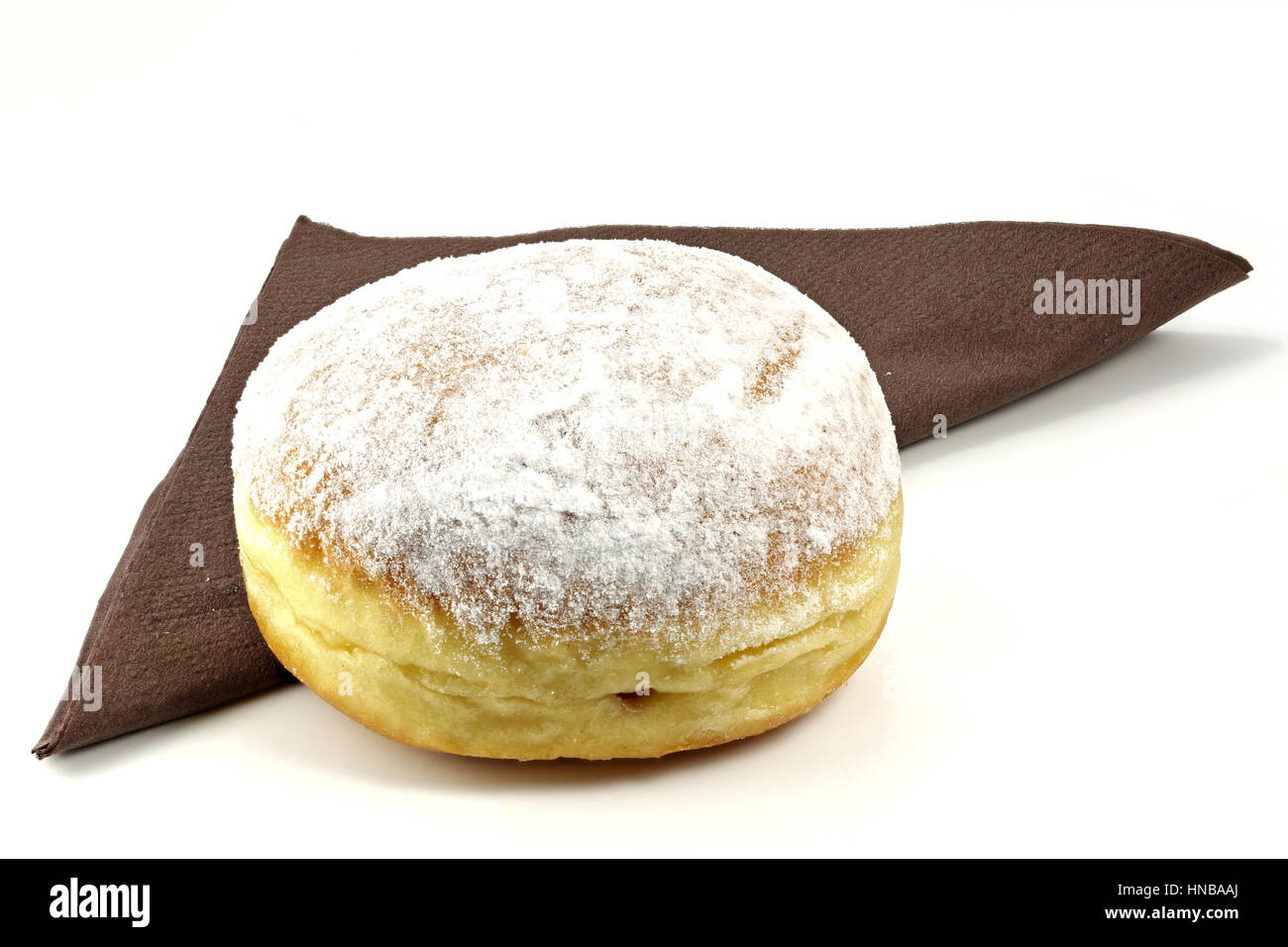 traditional German Berliner pastry isolated on white background Stock Photo