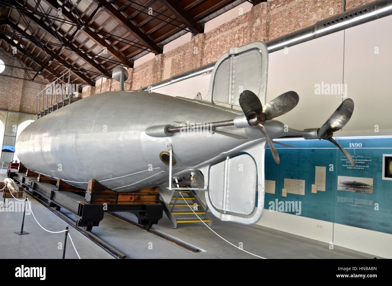 World's first electric batterypowered submarine built by Isaac Peral