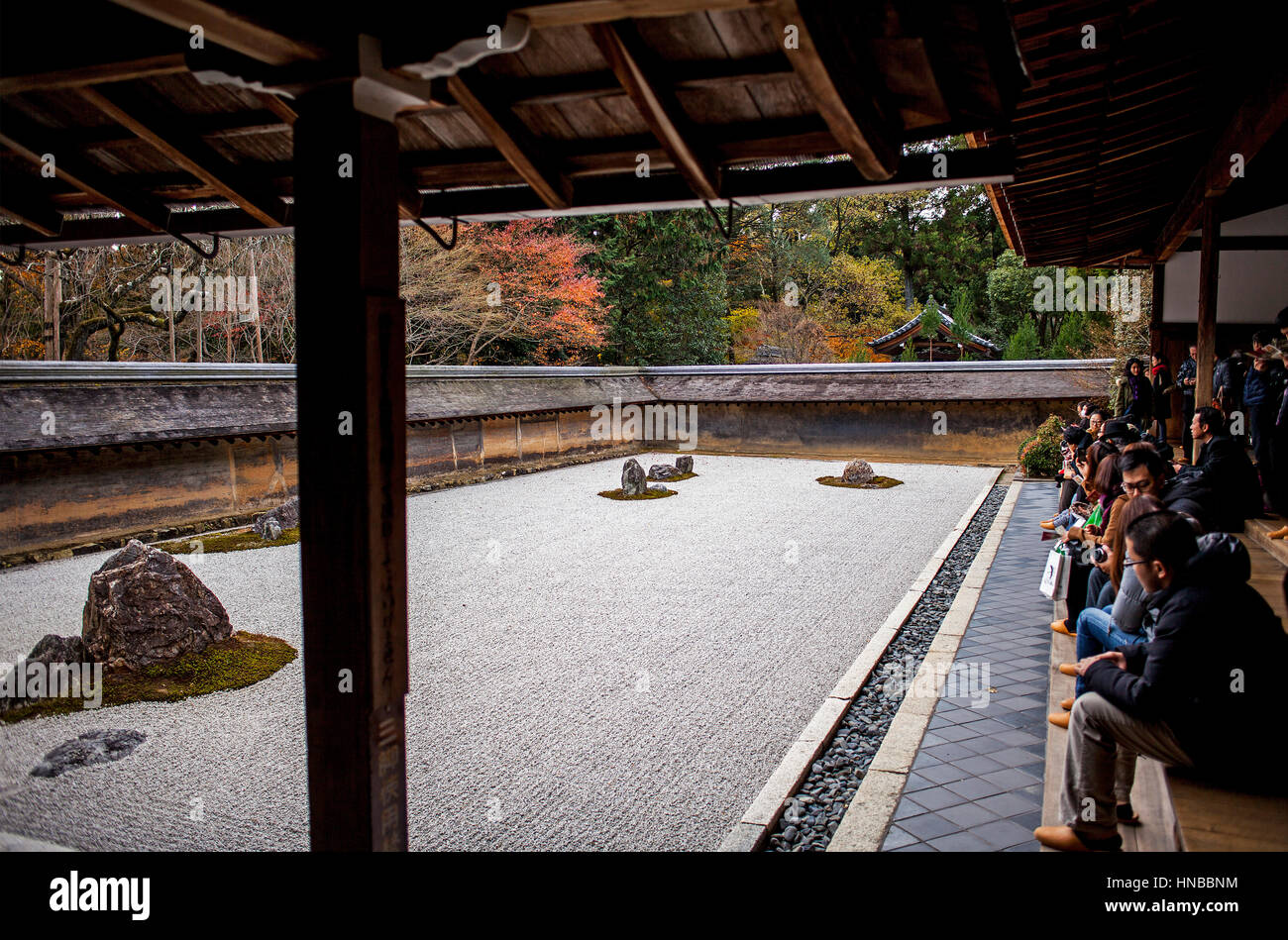 Zen garden in Ryoanji temple,UNESCO World Heritage Site,Kyoto, Japan ...
