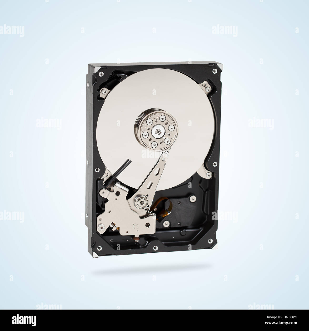 HDD on gradient background. Stock Photo