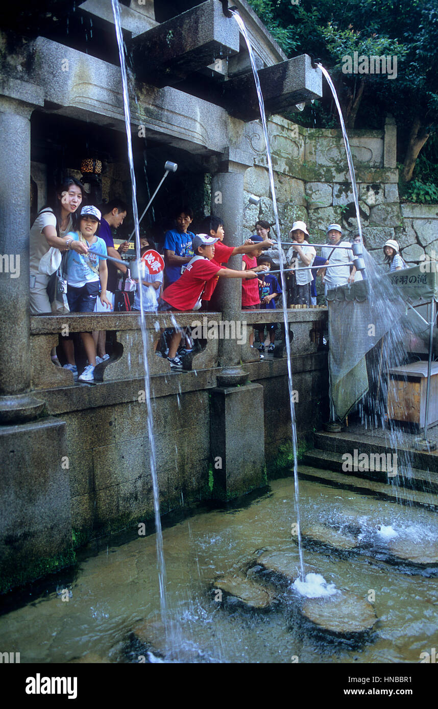 golden water fountain in Kiyomizudera temple,UNESCO World Heritage Site
