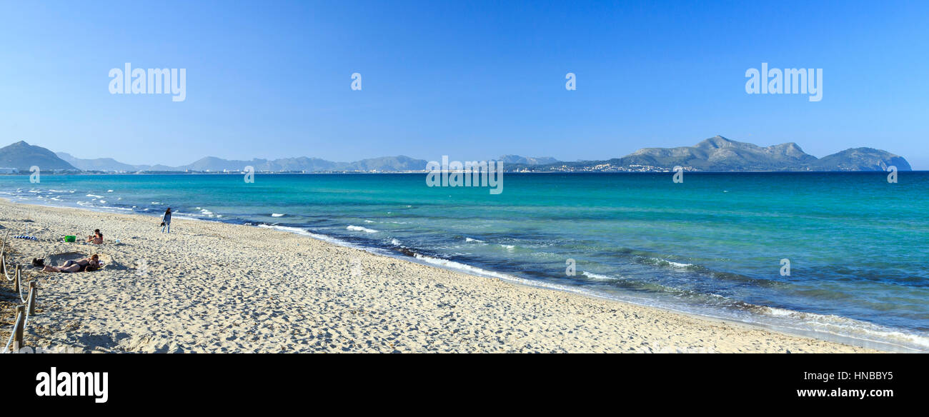 Playa de Muro Beach, Mallorca Stock Photo