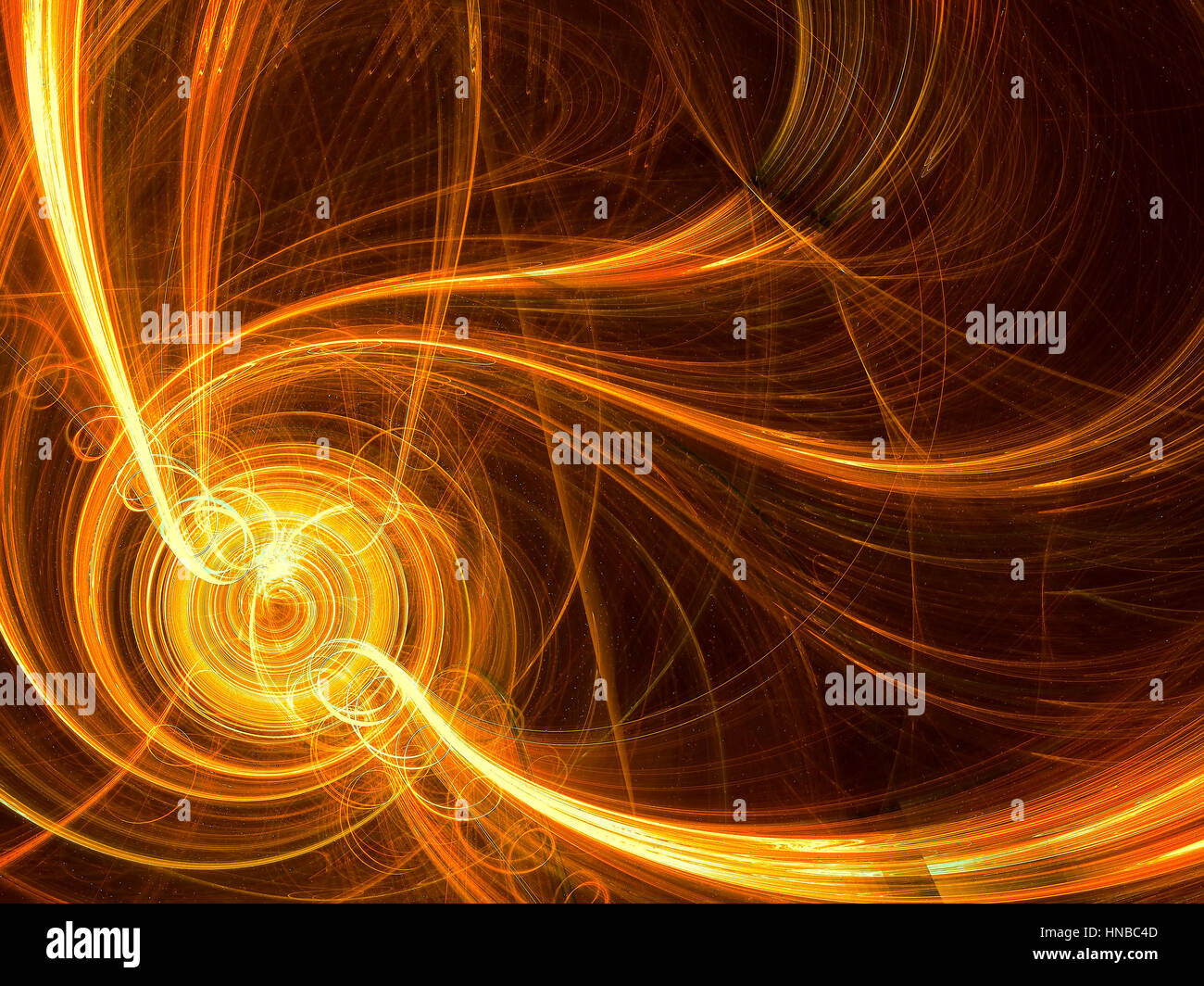 Fractal swirl - abstract digitally generated image Stock Photo