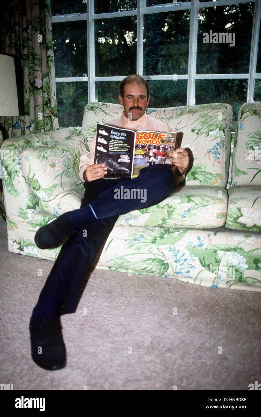 MARK JAMES AT HOME ENGLAND 01 September 1987 Stock Photo