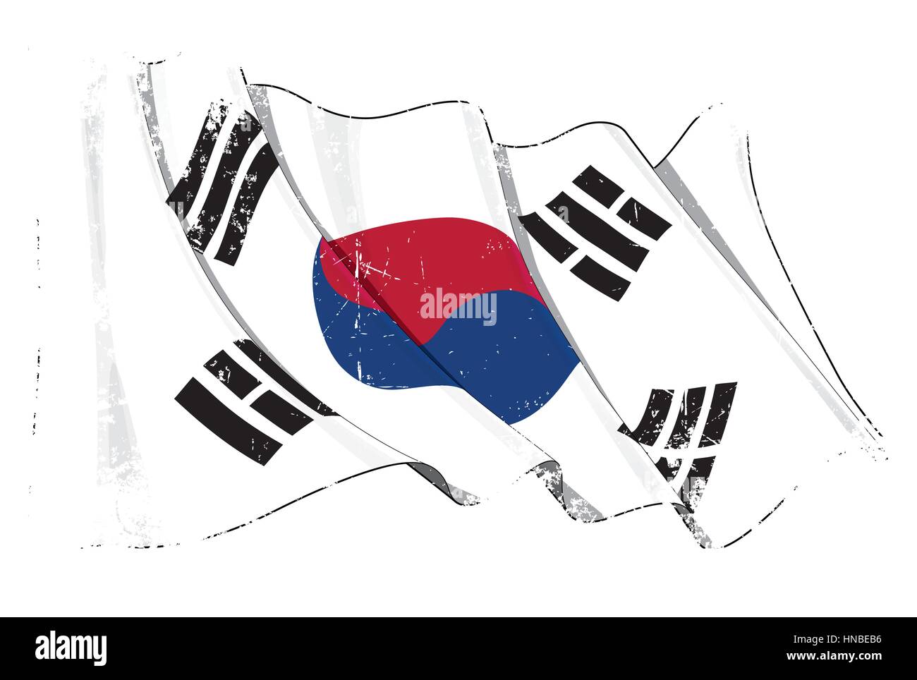 South Korean Flag Cut Out Stock Images Pictures Alamy