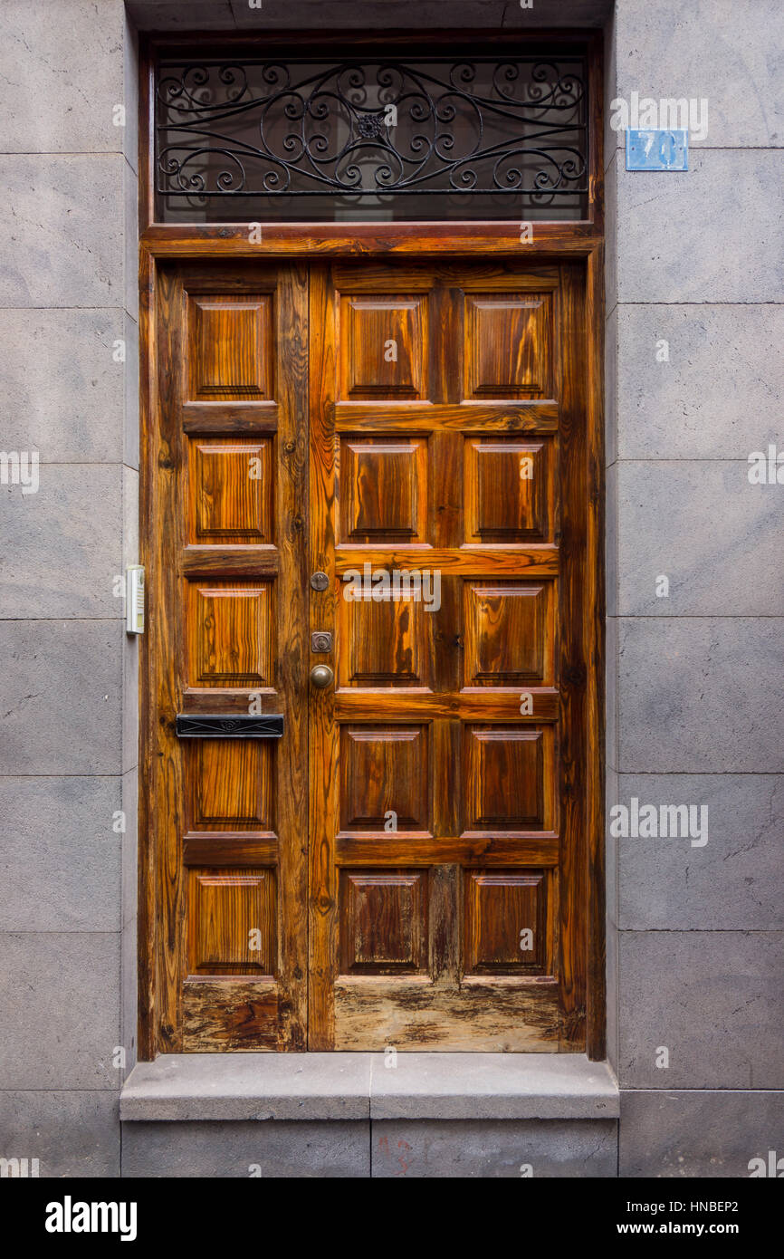 wood door. antique wooden door Stock Photo Alamy