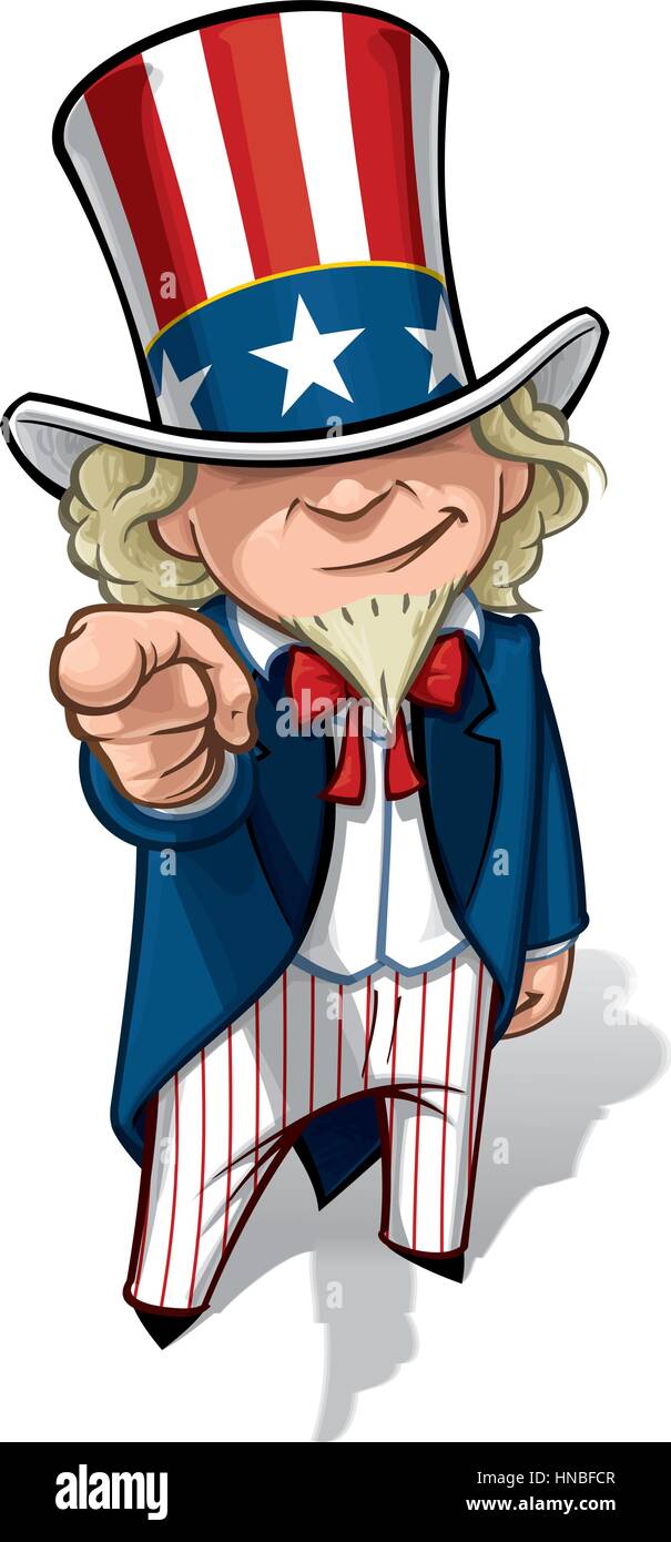 Clean-cut, overview cartoon illustration of Uncle Sam pointing the finger in a classic WWI poster style Stock Vector Image & Art - Alamy Clean-cut, overview cartoon illustration of Uncle Sam pointing the finger in a classic WWI poster style Stock Vector Image & Art - Alamy