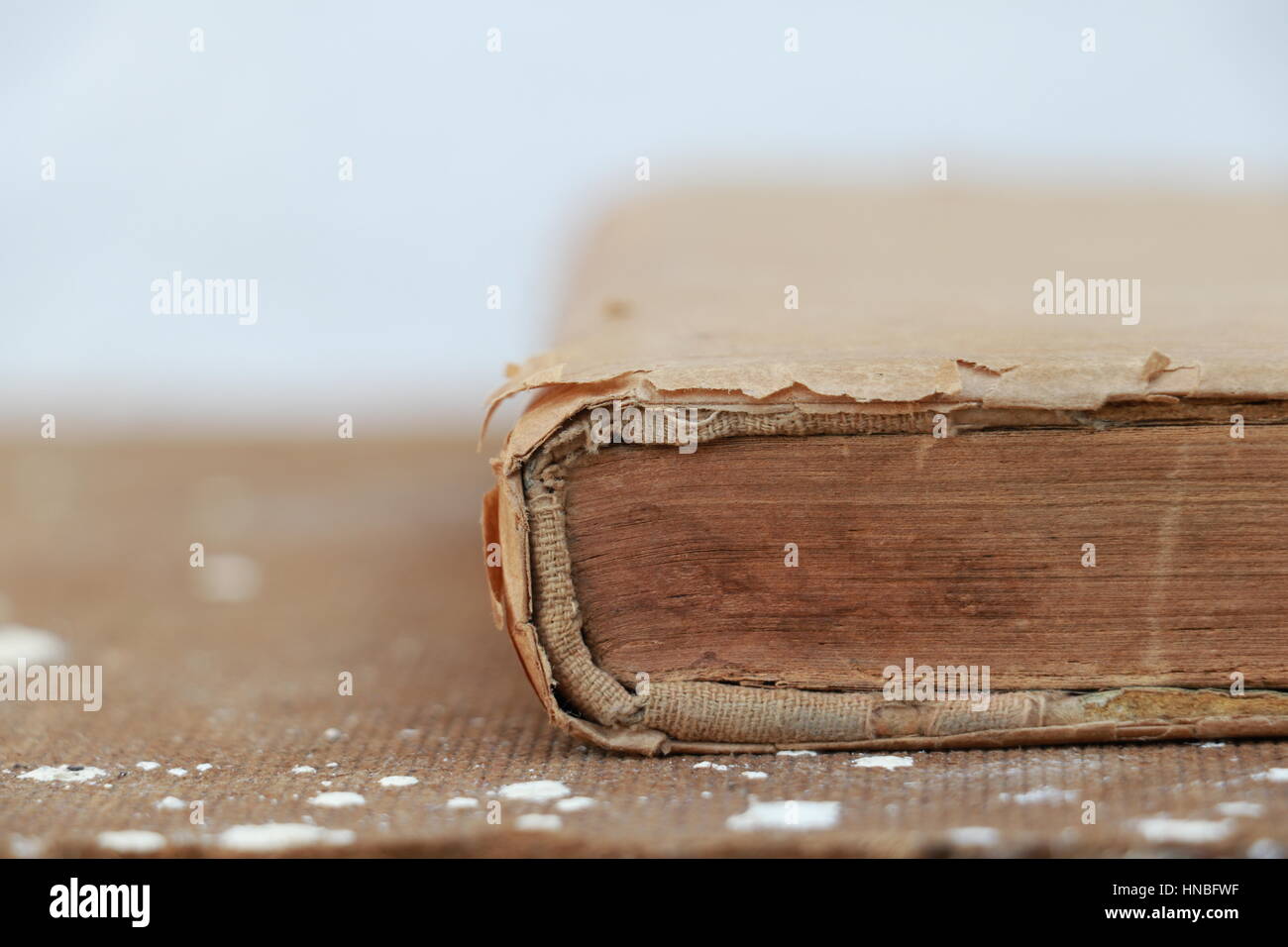 Old Book Closeup Shot Stock Photo