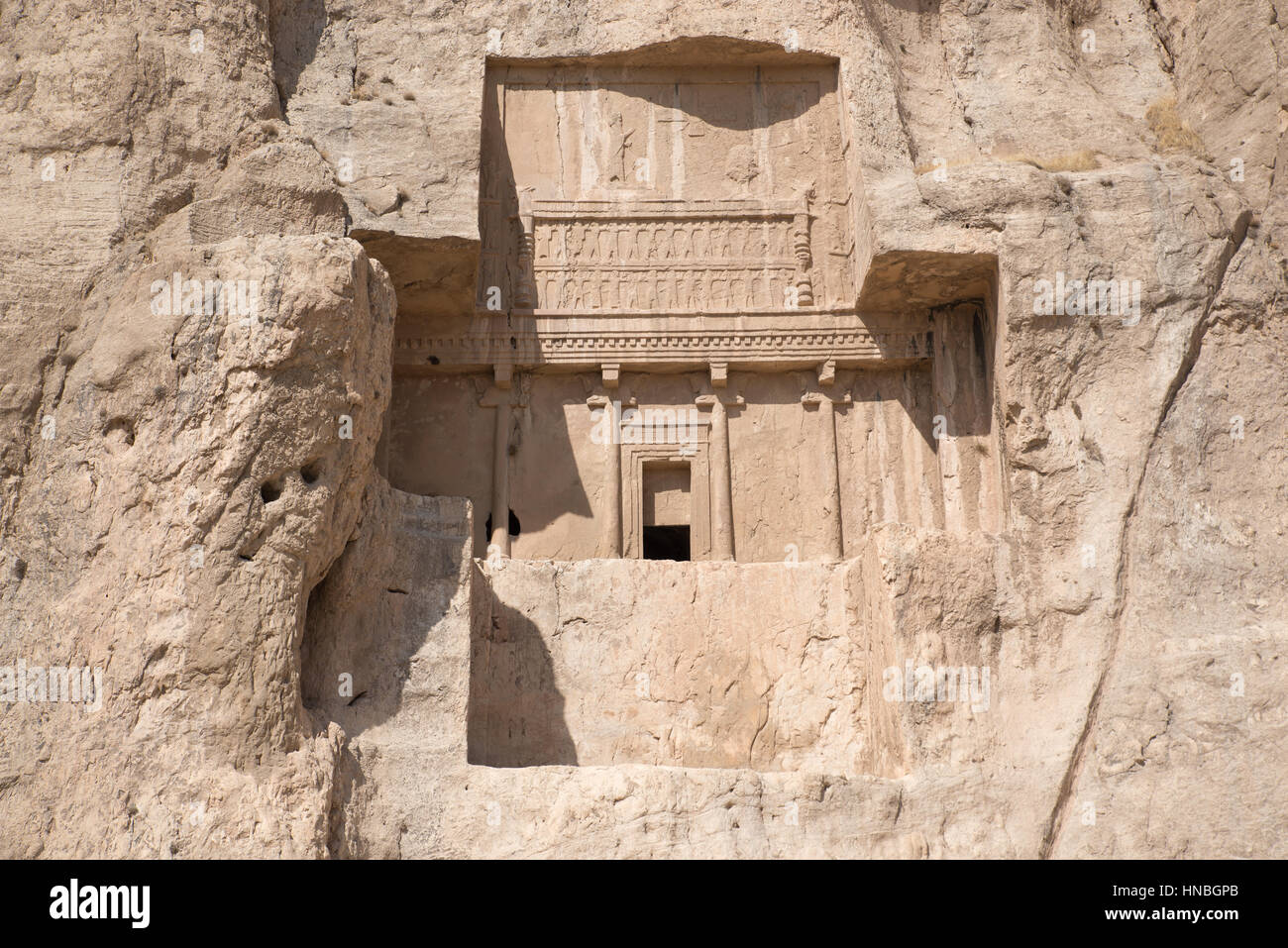 Tomb of Antaxerxes I, Naqsh-e Rustam necropolis, Fars, Iran Stock Photo