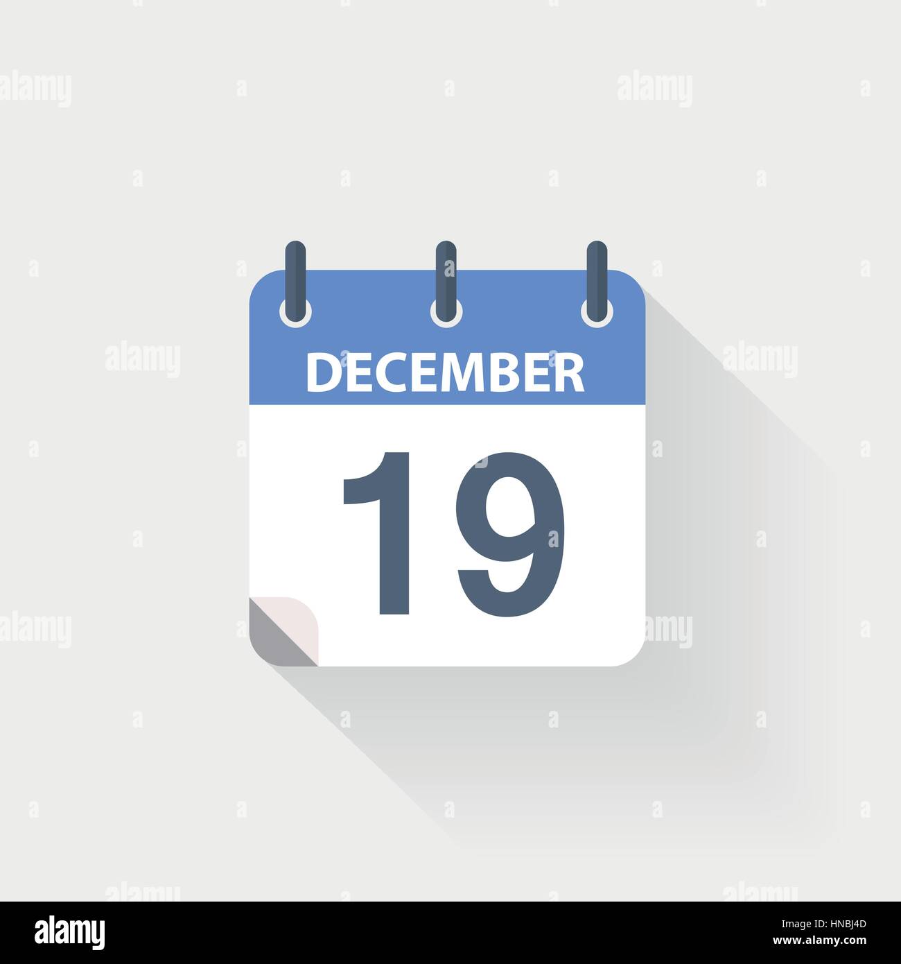 December 19 calendar icon hi-res stock photography and images - Alamy