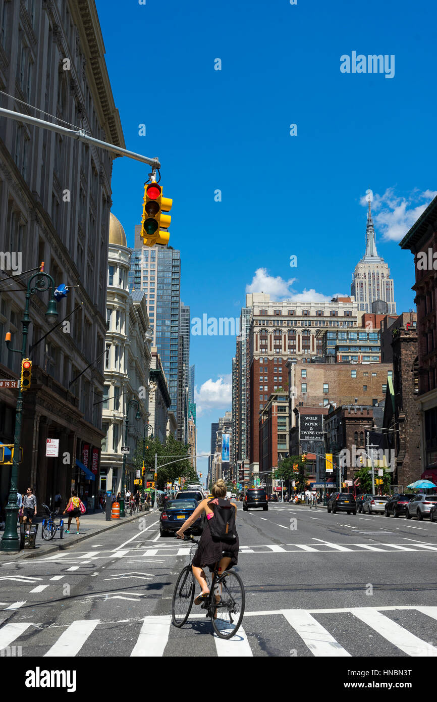 New York city streets. Manhattan. New York. USA. Stock Photo