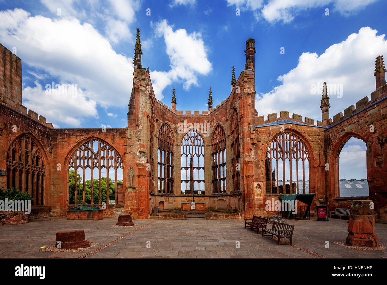 The Ruins of St Michael's Cathedral, Coventry, England, United Kingdom Stock Photo