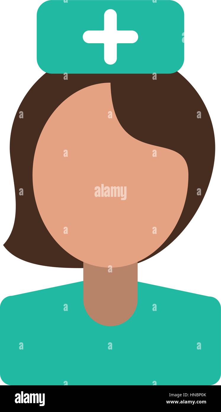 Young woman portrait hospital caucasian Stock Vector Images - Alamy