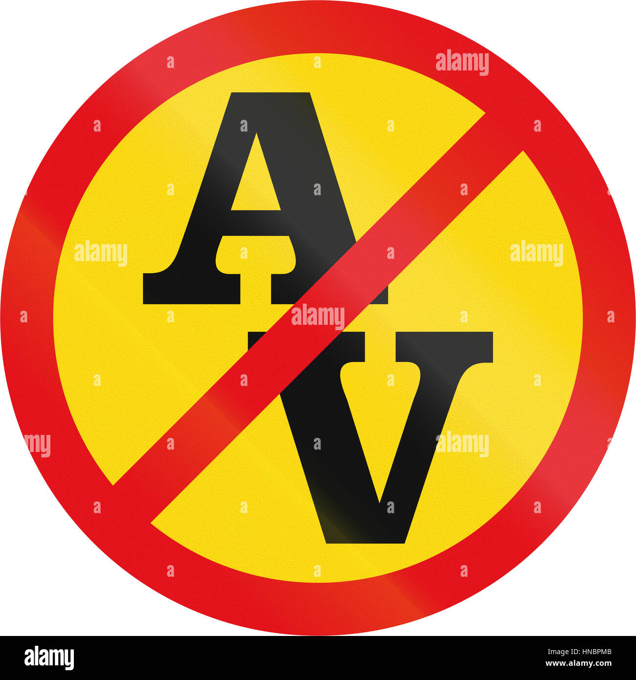 Temporary road sign used in the African country of Botswana - Abnormal ...