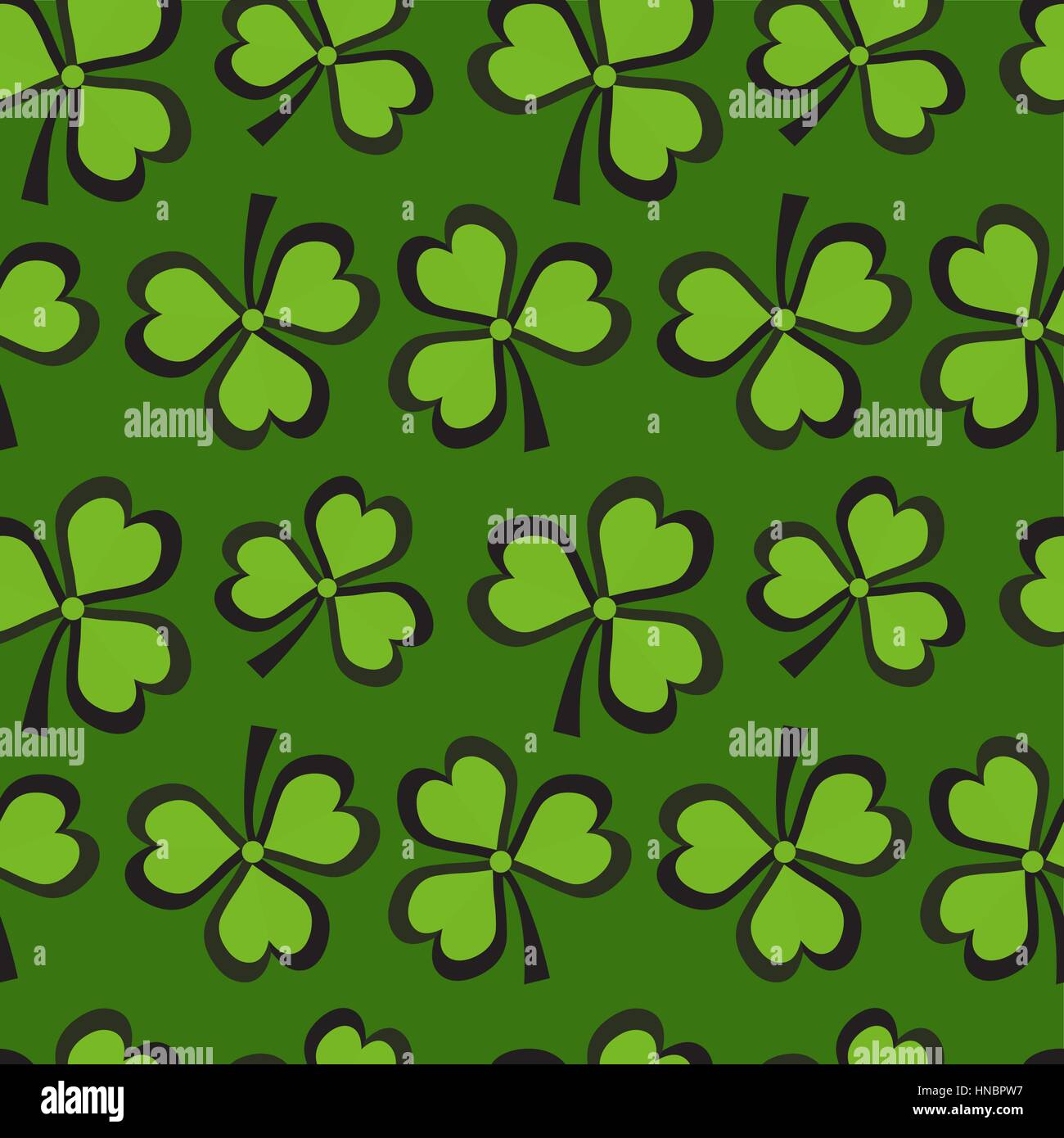St. Patricks Day seamless pattern with clover. Clover background ...
