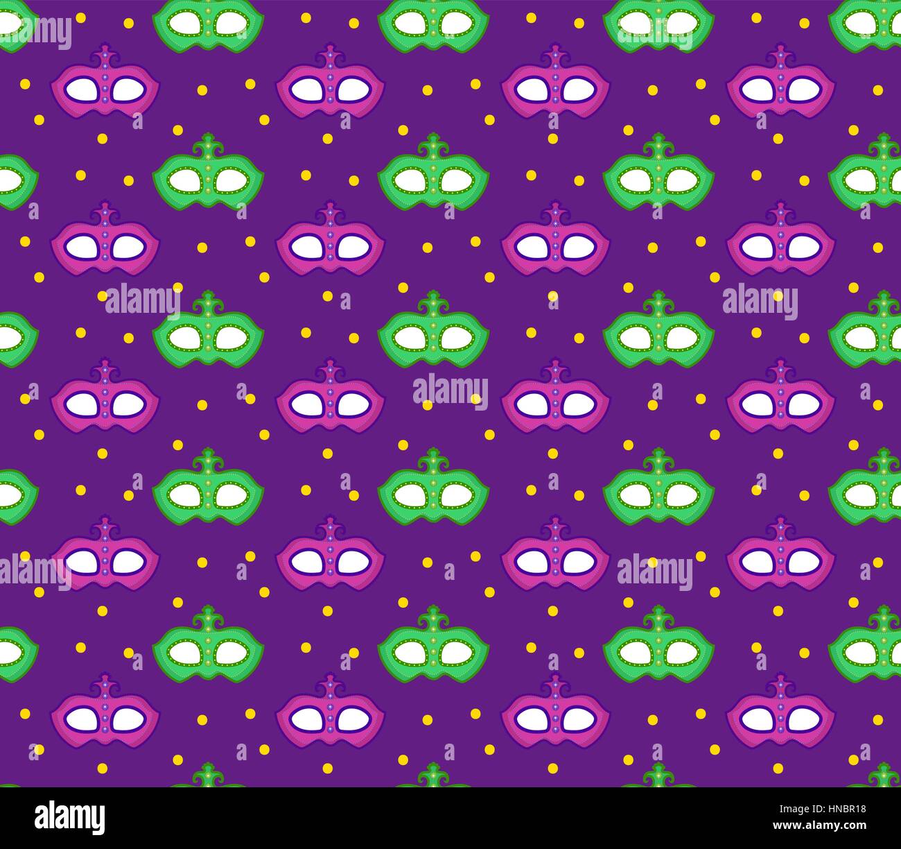 Mardi Gras seamless pattern with carnival mask. Masquerade background ...