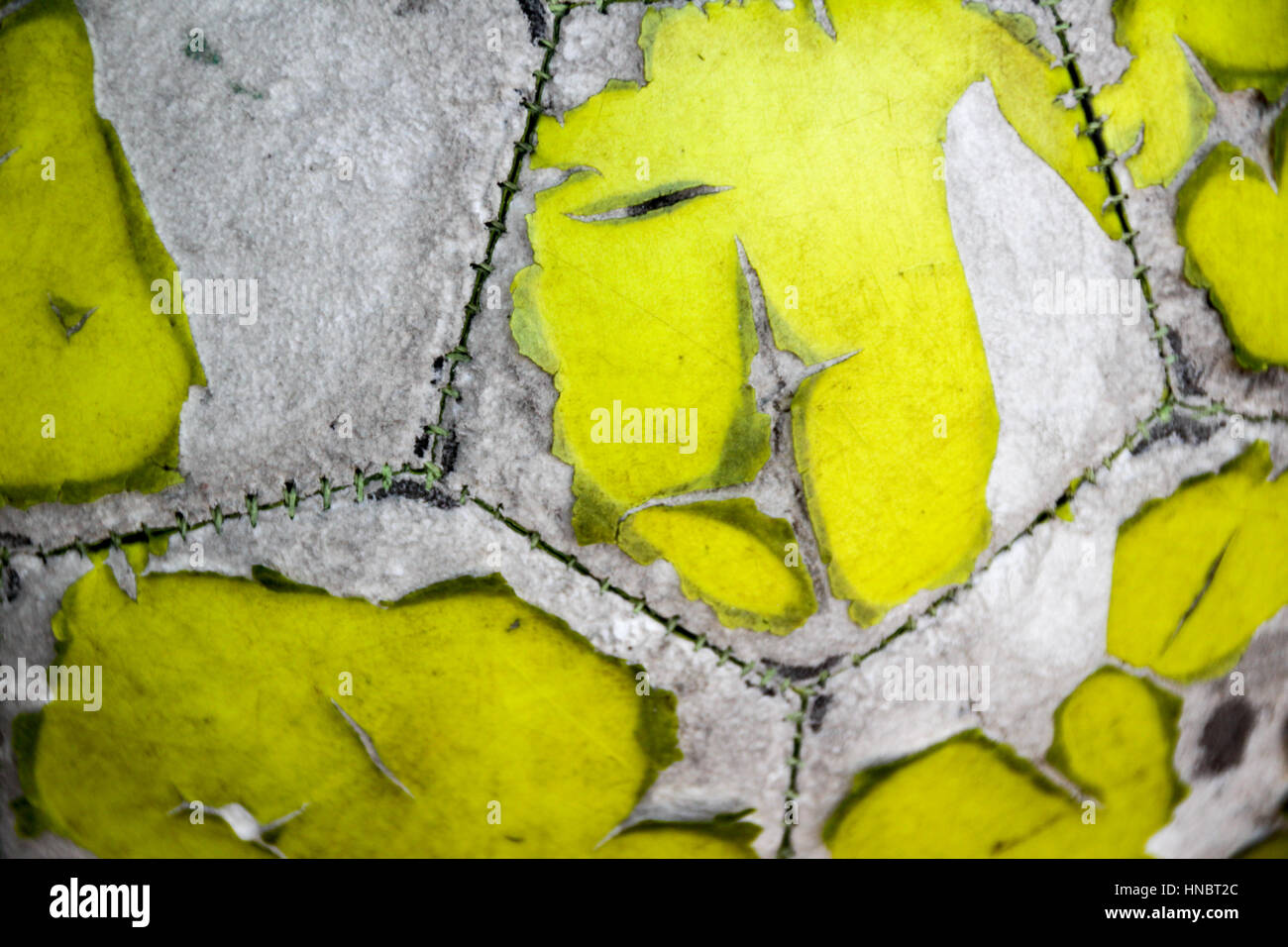 Photograph of an old soccer ball Stock Photo Alamy