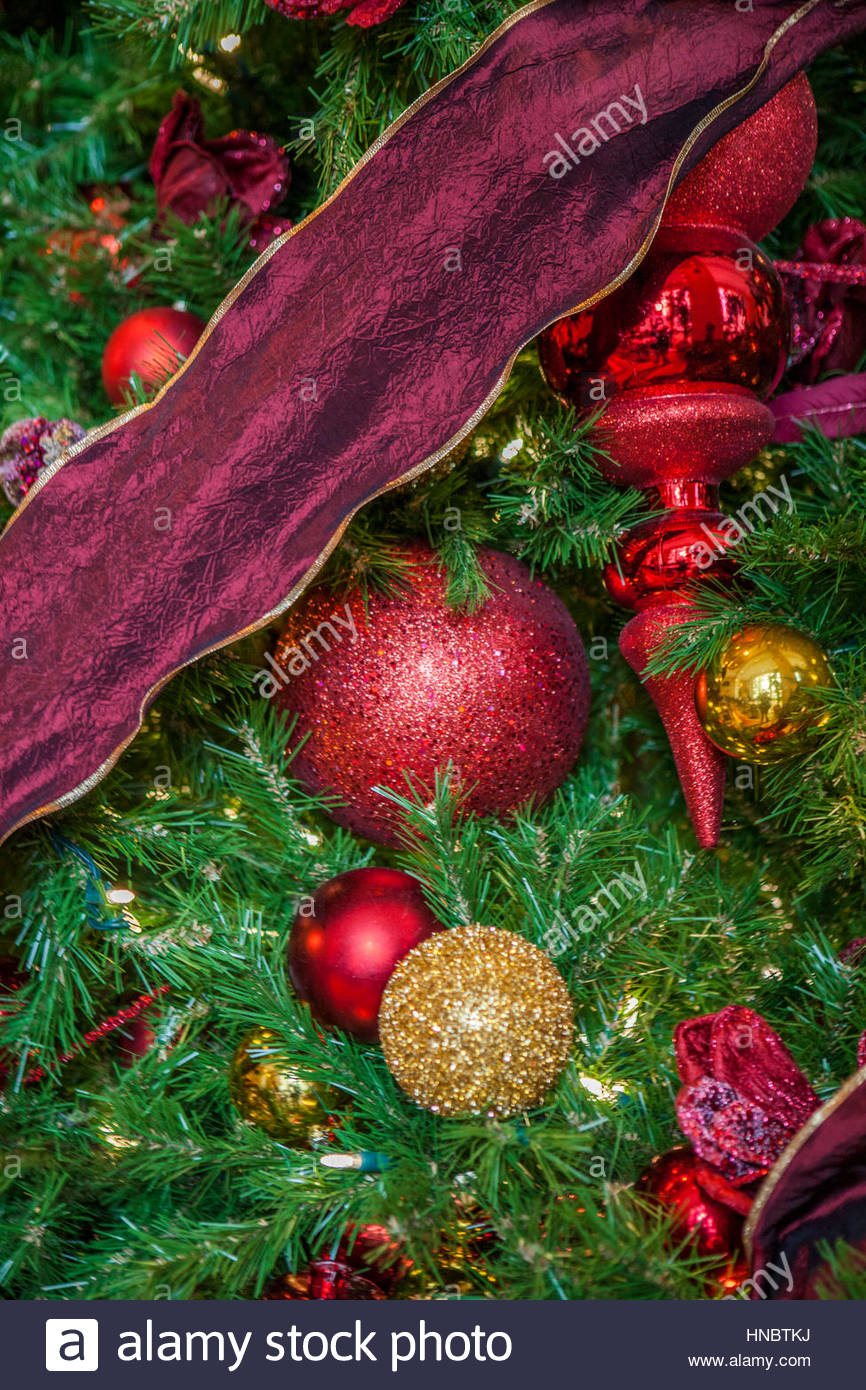 Christmas tree decorations Stock Image