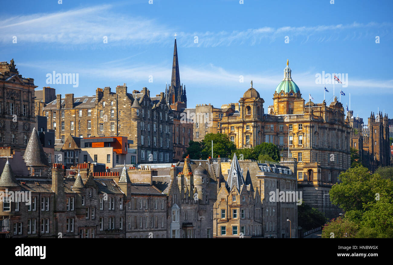 City skyline, Edinburgh, Scotland, United Kingdom Stock Photo