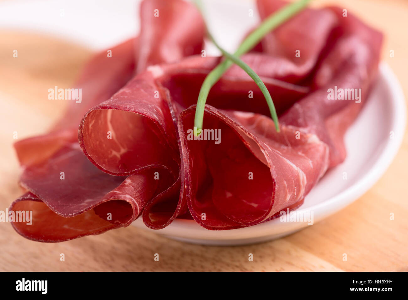 bresaola prosciutto italian food Stock Photo Alamy