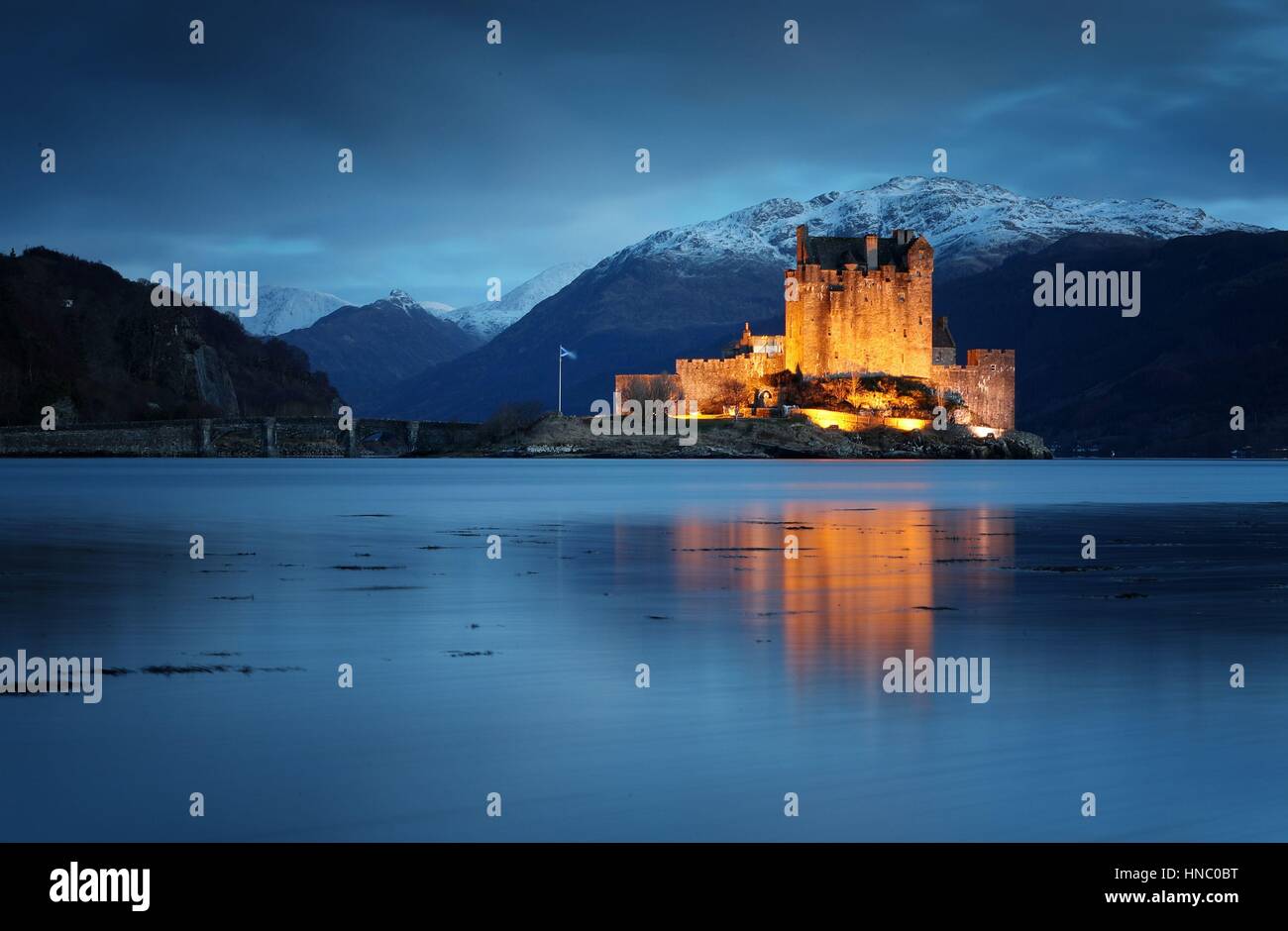 Eilean Donan Castle at Dornie by Kyle of Lochalsh in the Highlands of ...