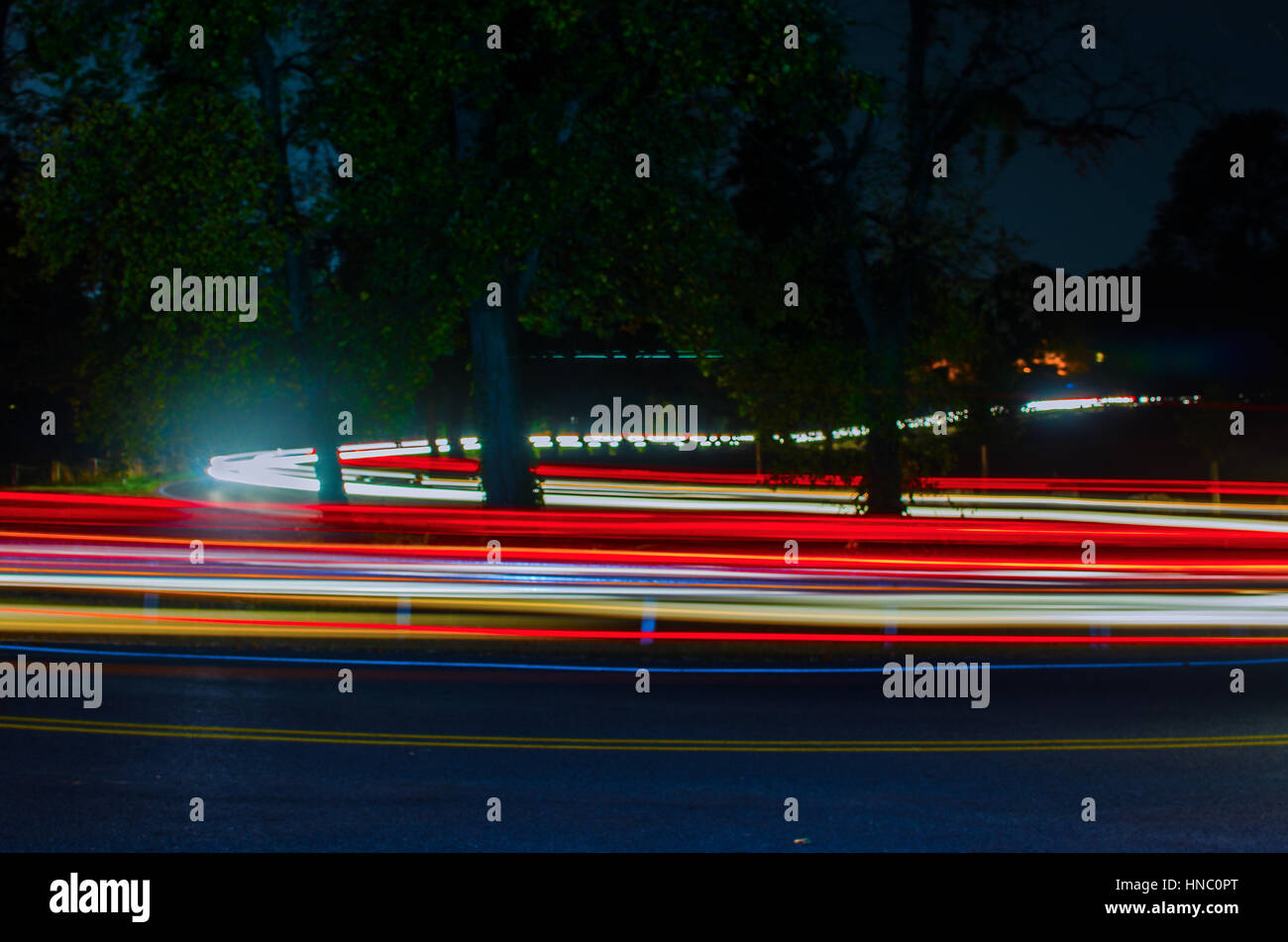 Car lights streak hi-res stock photography and images - Alamy